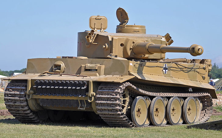 灰色の戦車、ドイツ、戦車。第二次世界大戦、PzKpfw VI「タイガー」、 HDデスクトップの壁紙
