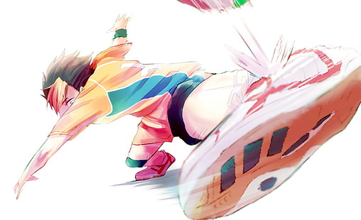 pojke anime karaktär illustration, Haikyuu, Haikyuu !!, Nishinoya Yuu, Noya, HD tapet HD wallpaper