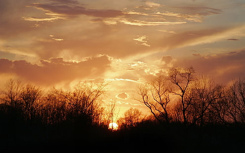 พระอาทิตย์ตกเมฆดวงอาทิตย์ธรรมชาติ Sunsets ศิลปะ HD, เมฆ, พระอาทิตย์ตก, วอลล์เปเปอร์ HD HD wallpaper