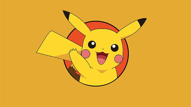Pokemon Pikachu, Pikachu, Pokémon, аниме, жълт, покемон неограничен, HD тапет