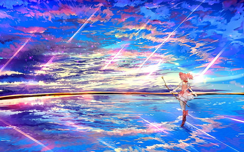 อนิเมะเรื่อง Puella Magi Madoka Magica Madoka Kaname, วอลล์เปเปอร์ HD HD wallpaper