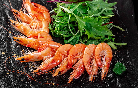  Food, Shrimp, Seafood, HD wallpaper HD wallpaper