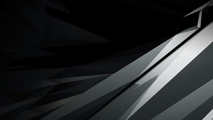 Nvidia, Nvidia RTX, dessin au trait, fond sombre, gris, Fond d'écran HD