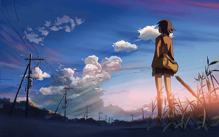 5 centímetros por segundo, Makoto Shinkai, HD papel de parede