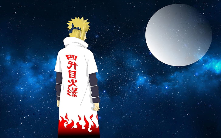 Minato illustration, Naruto Shippuuden, Hokage, anime, Namikaze Minato, HD tapet