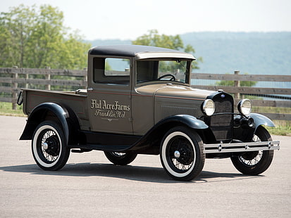 1930, 82b 78b, ford, modell a, pickup, retro, HD-Hintergrundbild HD wallpaper