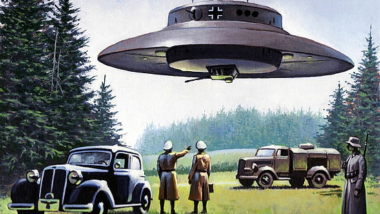Nazistowski, UFO, Tapety HD HD wallpaper