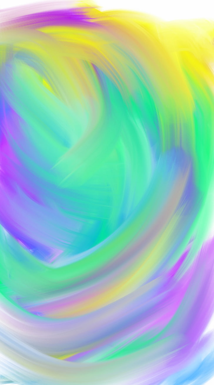 peinture abstraite verte, violette et jaune, dégradé, Fond d'écran HD, fond d'écran de téléphone