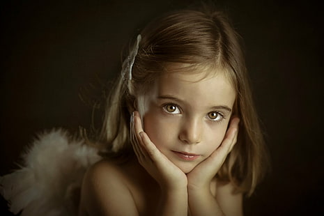 Fotografia, dziecko, słodkie, dziewczynka, mała dziewczynka, Tapety HD HD wallpaper