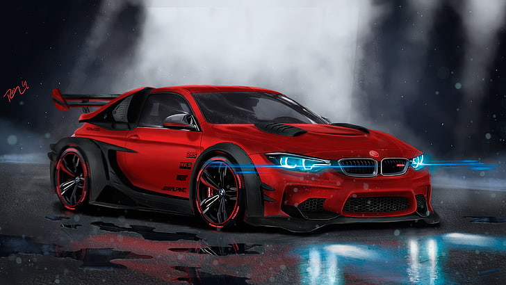 BMW Supercar Concept Art 4K, Concept, Supercar, bmw, art, HD wallpaper