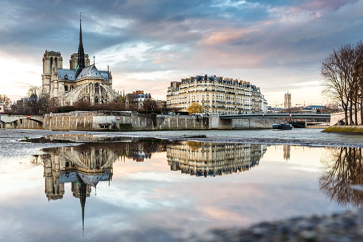 Notre-Dame, Prancis, Paris, Wallpaper HD