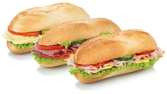 Käse, Sandwich, Tomaten, Wurst, Schinken, HD-Hintergrundbild HD wallpaper