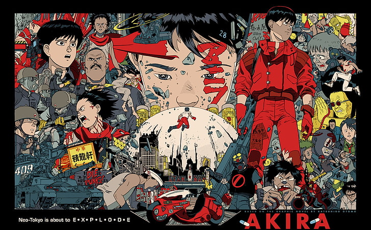 Papel de parede digital Akira, Akira, anime, Japão, katsuhiro otomo, garotos anime, HD papel de parede