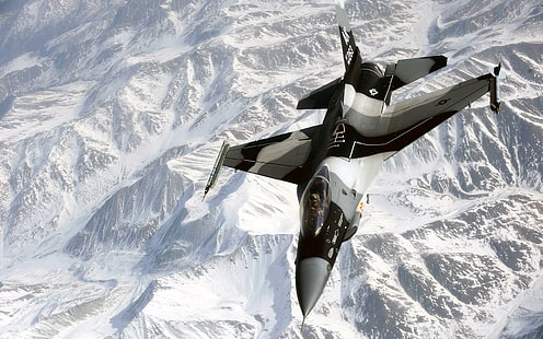 Sobrevoo As Montanhas Geladas, voando, voar, montanhas gelo, lida paisagem, aeronave, militar, เครื่องบินเครื่องบิน, วอลล์เปเปอร์ HD HD wallpaper