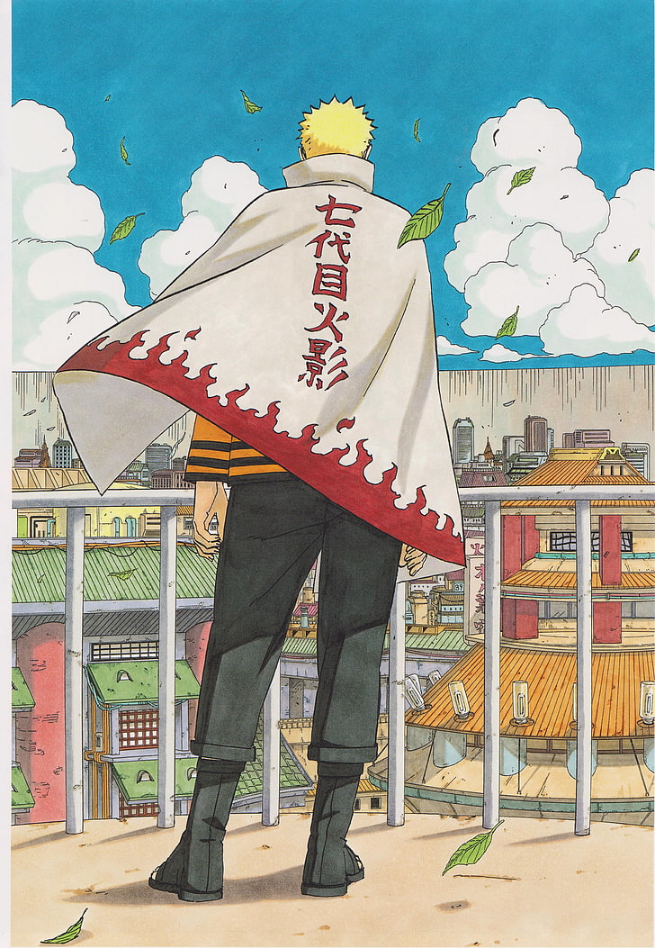 Naruto-Illustration, Naruto Shippuuden, Uzumaki Naruto, Masashi Kishimoto, Neue Generation, Hokage, Mangaskizze, HD-Hintergrundbild, Handy-Hintergrundbild