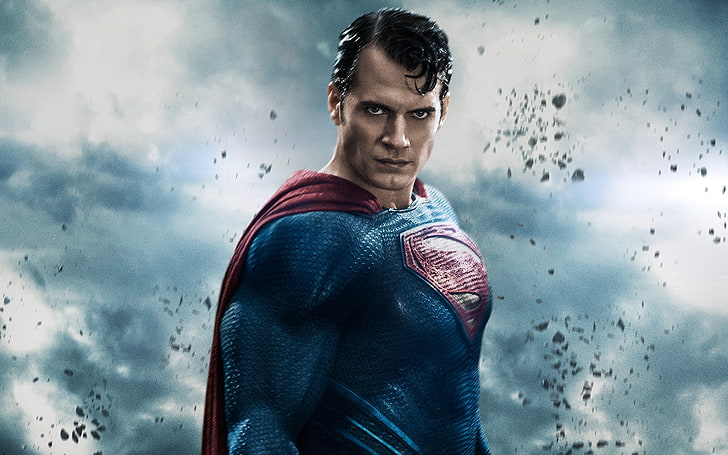Генри Кавилл в роли Супермена, Супермена, Бэтмена против Супермена: Рассвет правосудия, Человек из стали, DC Comics, Генри Кавилла, HD обои