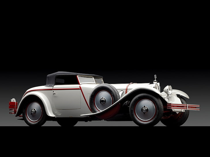 1928, 680s, benz, mercedes, retro, roadster, saoutchik, supercar, supercars, torpedo, HD wallpaper