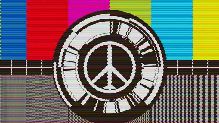 Metal Gear Solid - Peace Walker, logo de paz blanco y negro, juegos, 1920x1080, metal gear solid, peace walker, Fondo de pantalla HD