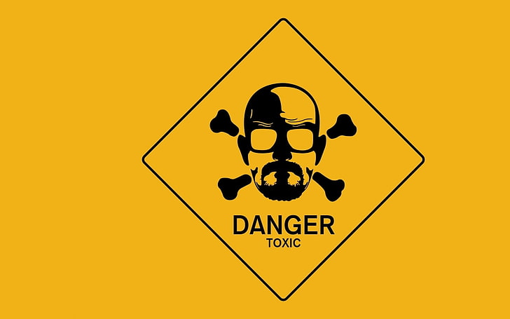 Опасный токсичный логотип, Breaking Bad, ТВ, Гейзенберг, Уолтер Уайт, HD обои