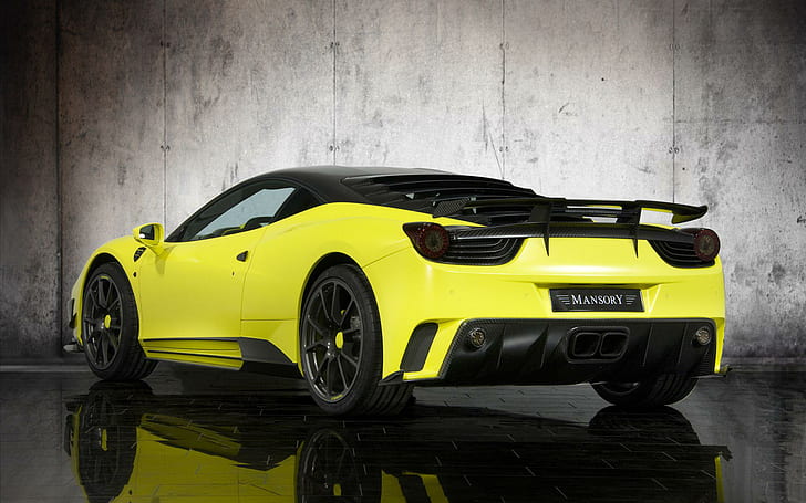 2011 MANSORY Ferrari Siracusa 2, yellow and black coupe car, 2011, ferrari, mansory, siracusa, cars, HD wallpaper