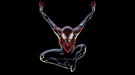 วอลล์เปเปอร์ Marvel Spider-Man, Amazing Spider-Man, Spider-Man, Miles Morales, วอลล์เปเปอร์ HD HD wallpaper