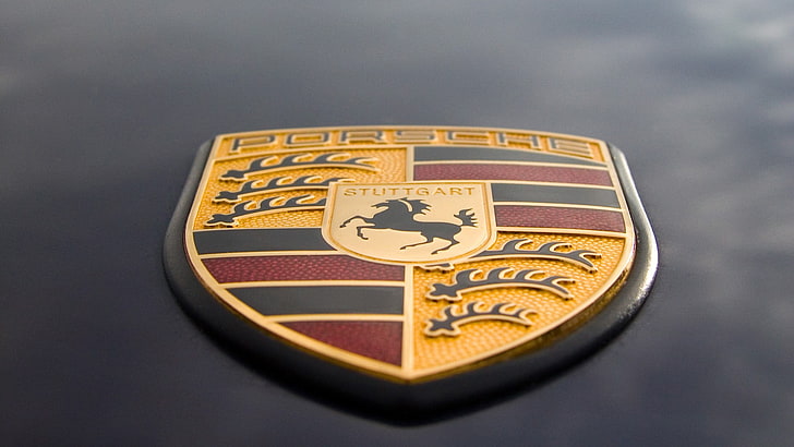 Porsche emblema, Porsche, logo, Fondo de pantalla HD