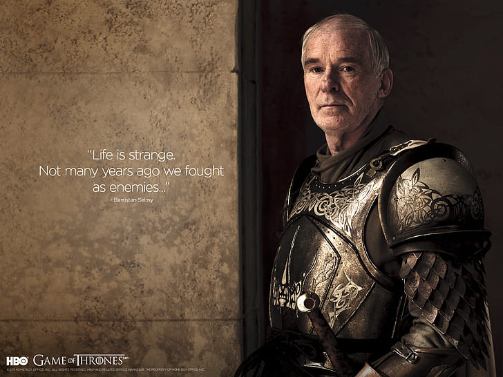 Game of Thrones Barristan Selmy Quotes 01 Photoshoot、 HDデスクトップの壁紙