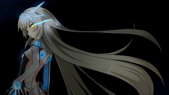 аниме девушка персонаж носить костюм цифровые обои, аниме девушки, Elsword, Eve (Elsword), аниме, HD обои HD wallpaper