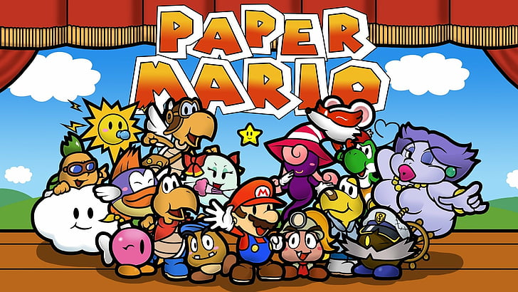 Mario, Paper Mario, HD wallpaper