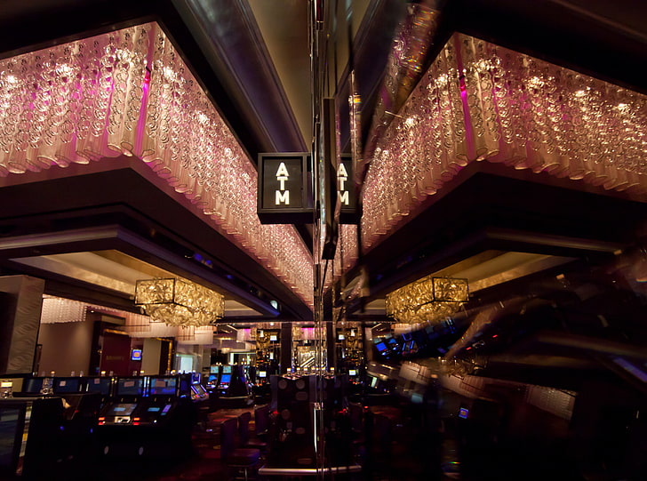 Geldautomat, LED-Beschilderung für Geldautomaten, USA, Nevada, Vegas, Las Vegas, Kasino, Cosmopolitan, Clark County, USA, Cosmopolitan Hotel, The Cosmopolitan, The Cosmopolitan Hotel, HD-Hintergrundbild