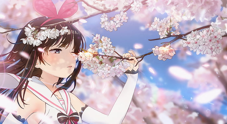 Rosa, Kizuna Ai, 4K, Anime girl, Fondo de pantalla HD | Wallpaperbetter