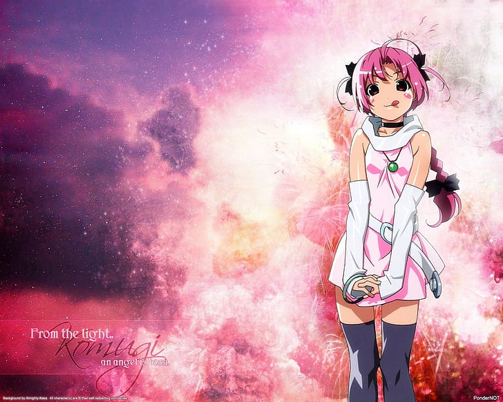 Komugi chan nurse witch komugi, Girl, Cute, Posture, Tongue, Space suit, HD wallpaper