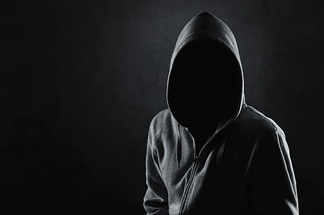 Reißverschluss-Hoodie einer Person, schwarz, Kleidung, Silhouette, Kapuze, Jacke, jemand, HD-Hintergrundbild HD wallpaper