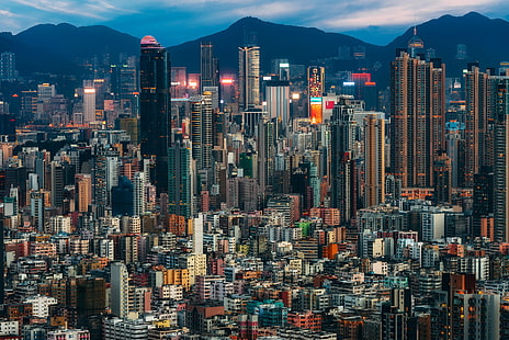 Hong Kong, Reino Unido, Sham Shui Po, Fondo de pantalla HD HD wallpaper