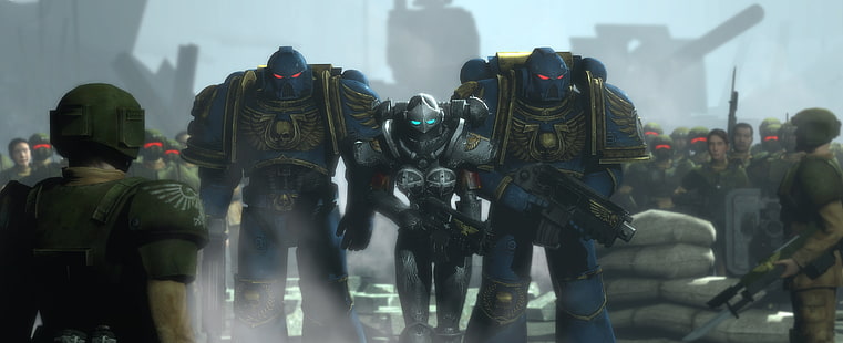 Space Marine, Warhammer 40.000, Trio, HD-Hintergrundbild HD wallpaper