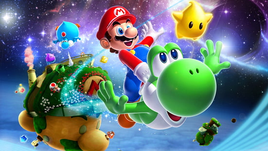 Mario, Super Mario Galaxy 2, HD-Hintergrundbild HD wallpaper