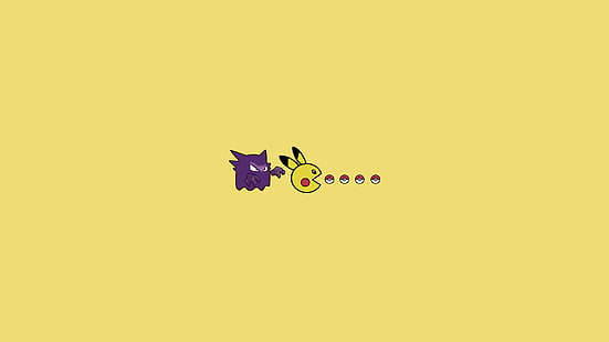Pokémon, Gengar (Pokémon), Pikachu, HD-Hintergrundbild HD wallpaper