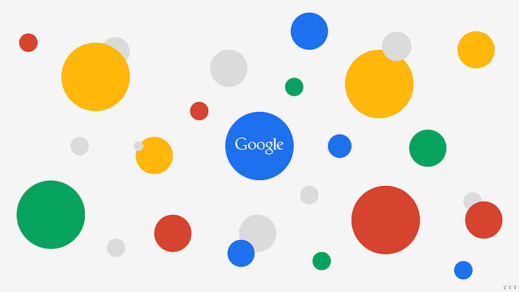 Google, internet, bubbles, digital art, HD wallpaper