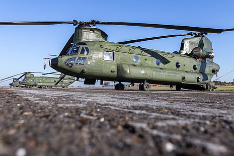 軍用ヘリコプター、ボーイングCH-47チヌーク、航空機、ヘリコプター、輸送機、 HDデスクトップの壁紙 HD wallpaper