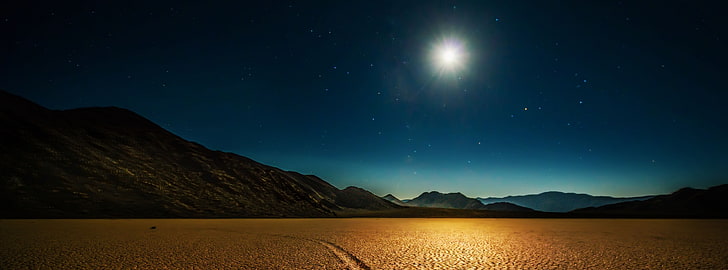 Rock In The Desert, suolo marrone, Stati Uniti, California, Deserto, Rock, Death Valley, Sfondo HD