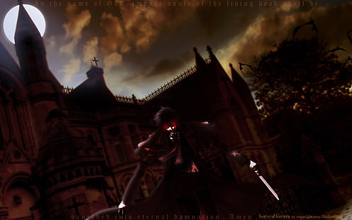 hellsing alucard вампири hellsing ultimate 1440x900 Anime Hellsing HD Art, alucard, hellsing, HD тапет HD wallpaper