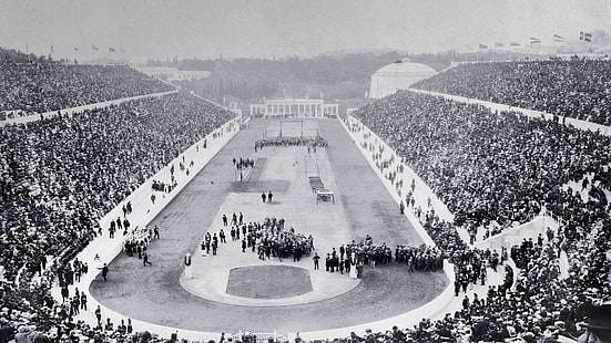 Grécia, Jogos Olímpicos, estádio, Jogos Olímpicos, abertura, Atenas, 1896, HD papel de parede HD wallpaper