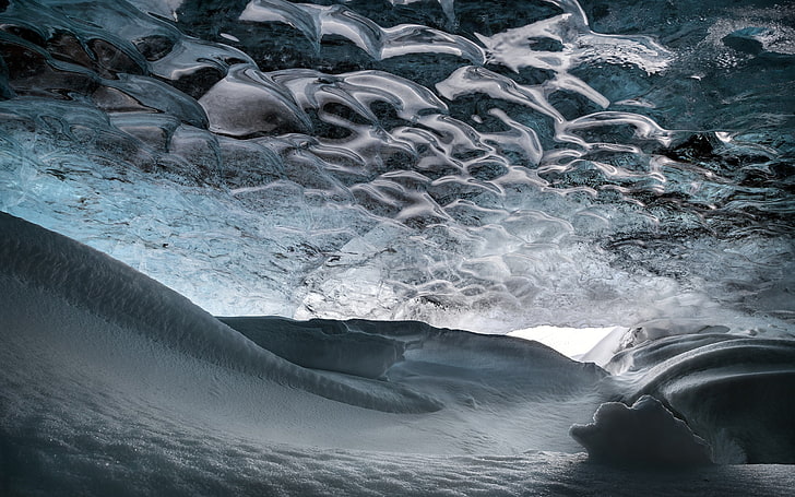 ice, cave, HD wallpaper