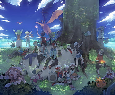 Sfondo di personaggi Pokemon, Pokémon, Pokemon di prima generazione, anime girls, May (pokemon), Pokemon di seconda generazione, pokemon di terza generazione, Sfondo HD HD wallpaper