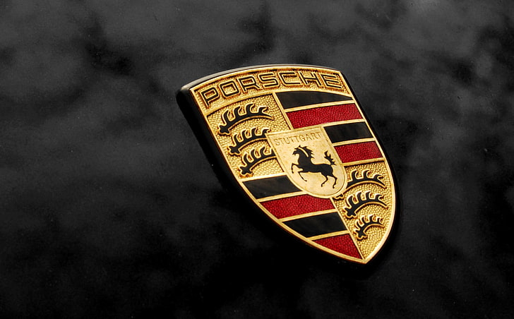 Porsche-logotyp, Porsche, Porsche 911, logotyp, HD tapet