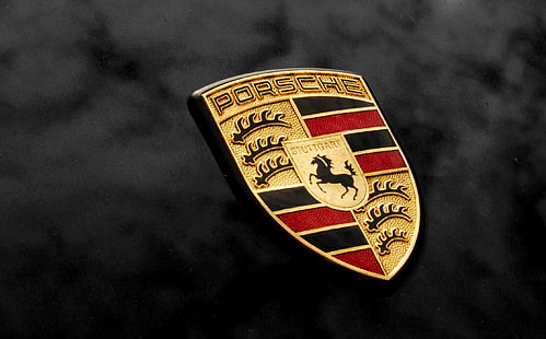 Porsche-logotyp, Porsche, Porsche 911, logotyp, HD tapet HD wallpaper