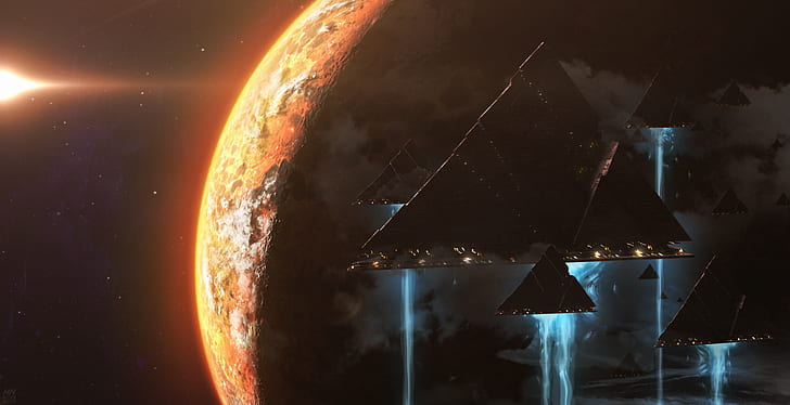 Destiny 2 (Videospiel), Videospiele, Science Fiction, Weltraum, Raumschiff, HD-Hintergrundbild