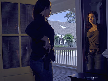 kvinnor, Lauren Cohan, The Walking Dead, skådespelerska, HD tapet HD wallpaper