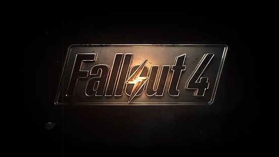 Logo Fallout 4, Fallout 4, Bethesda Softworks, jeux vidéo, Fallout, Fond d'écran HD HD wallpaper