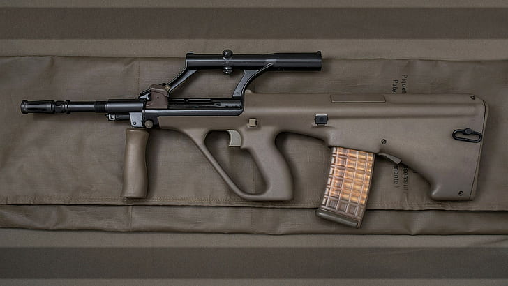 gun, rifles, weapon, Steyr, Steyr AUG, HD wallpaper